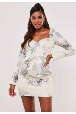 FLORAL MINI DRESS - Shift dress (small defect)
