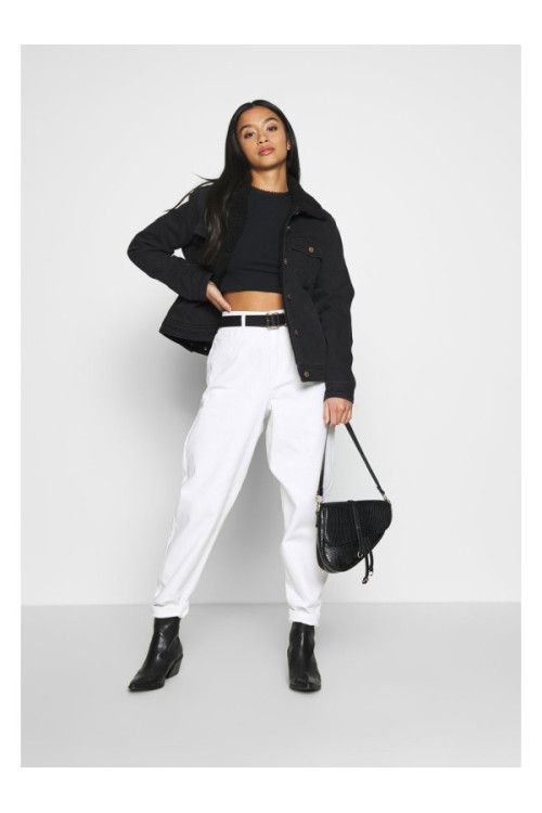 RIOT HIGHWAIST  MOM JEANS - white denim