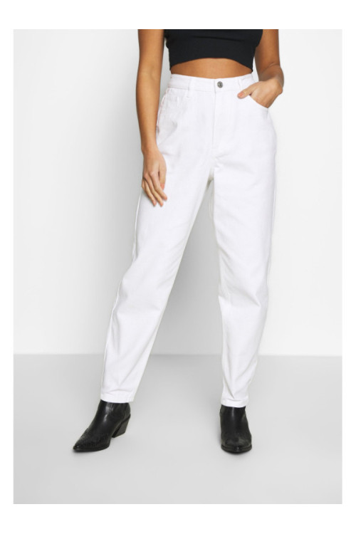 RIOT HIGHWAIST  MOM JEANS - white denim