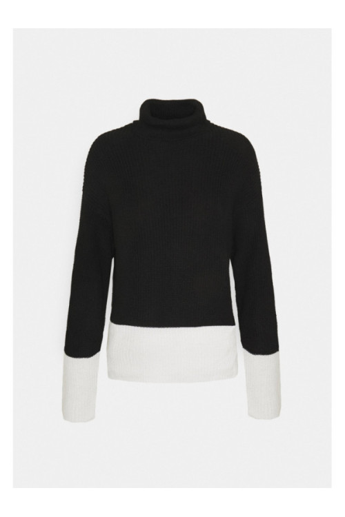 TURTLE NECK COLOR BLOCK