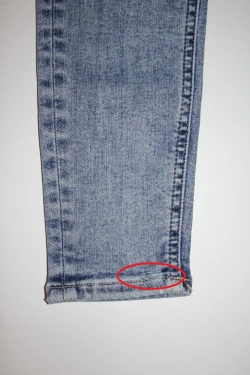 HIGH RISE SUPER SKINNY ANKLE JEANS (defect)