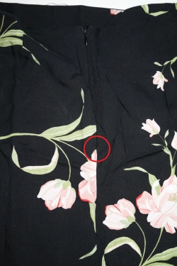FLORAL SIDE SPLIT MIDI sijonas - A-line sijonas (small defect)