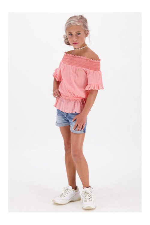 Vingin meiden t-shirt Hezna Coral Pink