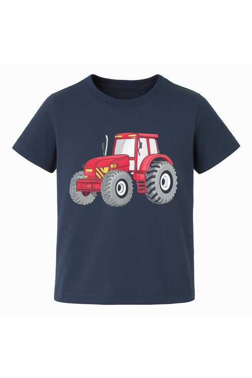 Boys' T-Shirt with Tractor Print
