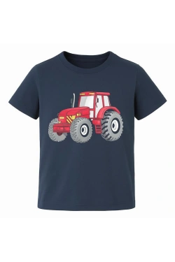 Boys' T-Shirt with Tractor Print