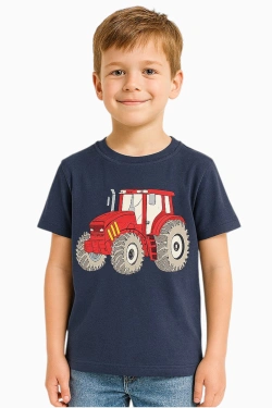 Boys' T-Shirt with Tractor Print