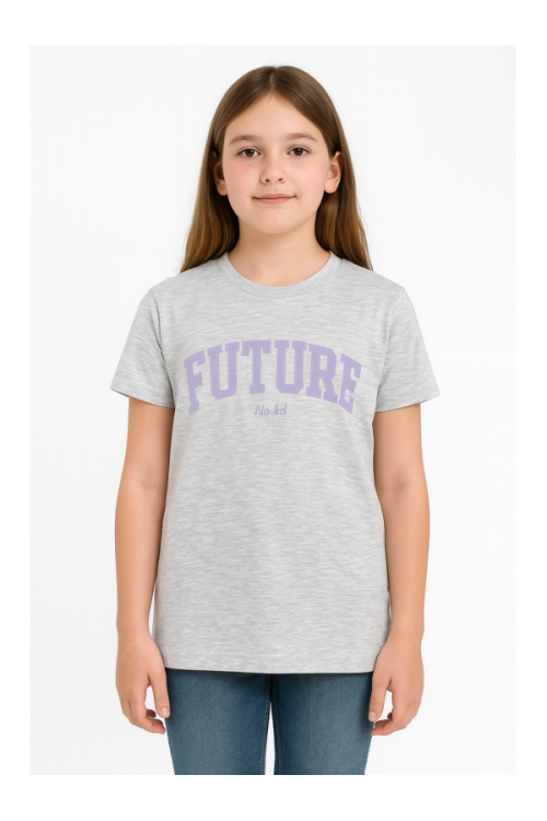 Girls' marškinėliai with "FUTURE" raštuotas