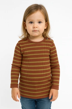 Striped Long-Sleeve T-Shirt for Toddlers