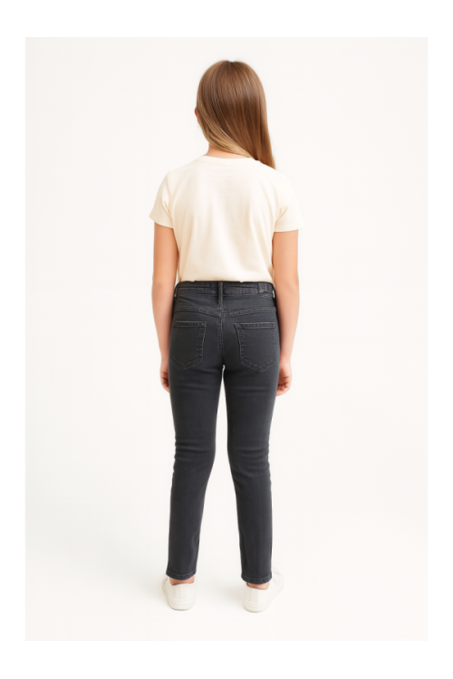 Girls' Slim-Fit džinsai with Front Slits