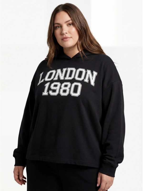 Women's Hoodie with "LONDON 1980" Print