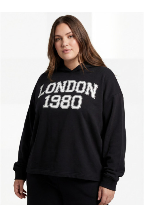 moteriškas Hoodie with "LONDON 1980" raštuotas