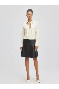 Women's Faux Leather Skirt