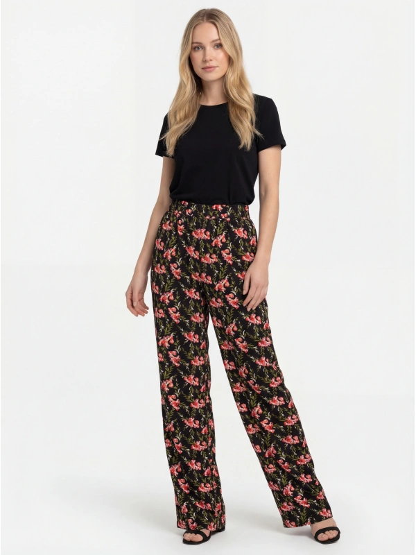 Floral raštuotas Trousers