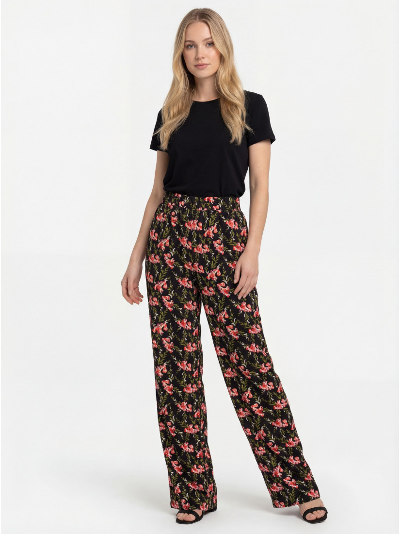 Floral Print Trousers