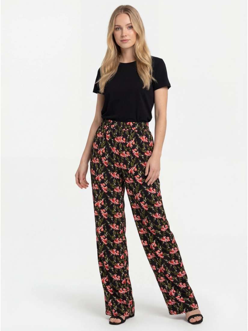 Floral Print Trousers