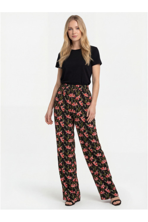 Floral Print Trousers