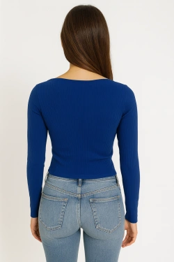 Ribbed Long sleeve Top