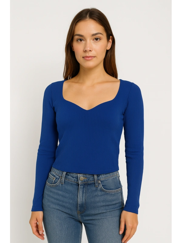 Ribbed Long sleeve Top