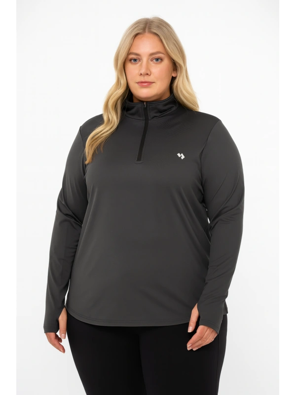 Long Sleeve Workout Top With Thumb Holes