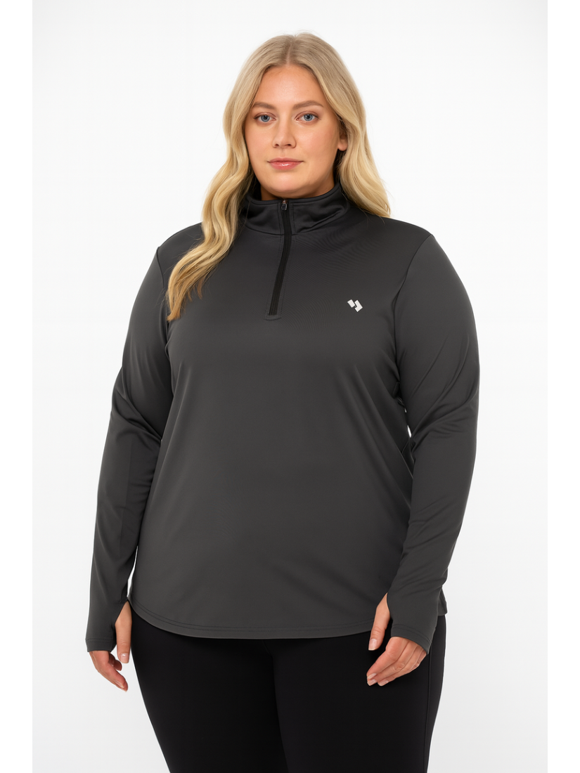 Long Sleeve Workout viršus With Thumb Holes