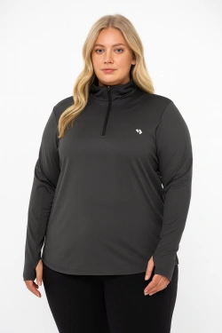 Long Sleeve Workout viršus With Thumb Holes