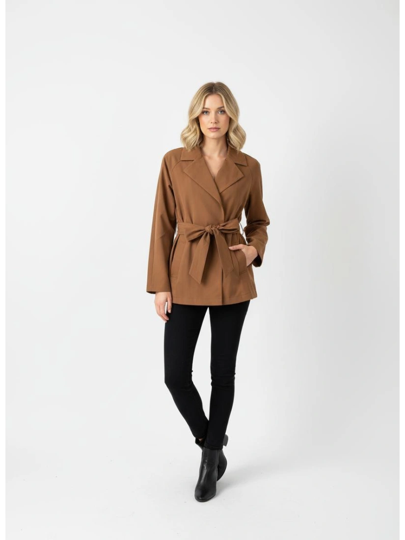 VIFINA TIE BELT JACKET