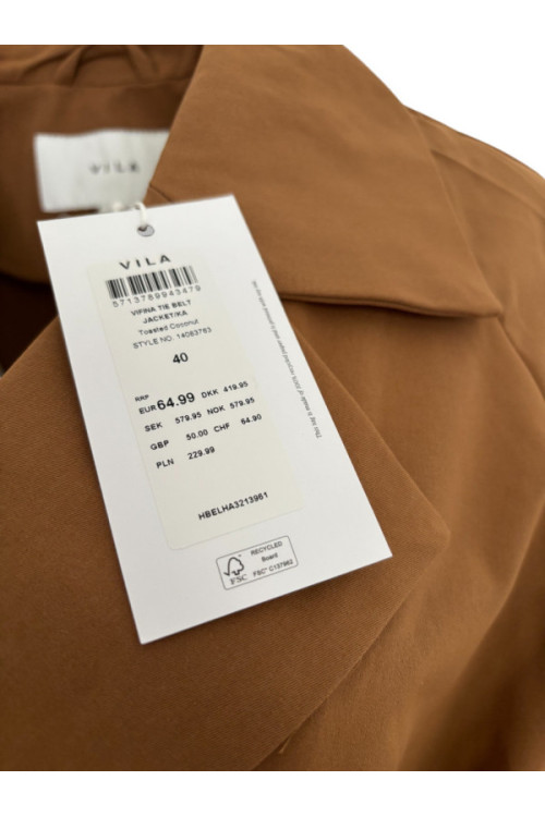 VIFINA TIE BELT JACKET