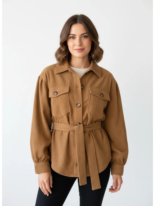 VIHEART TIE BELT JACKET