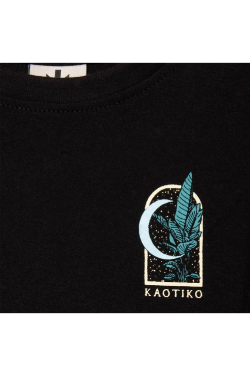 T-shirt leopard negro