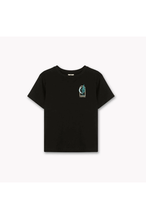T-shirt leopard negro