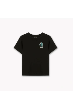 T-shirt leopard negro