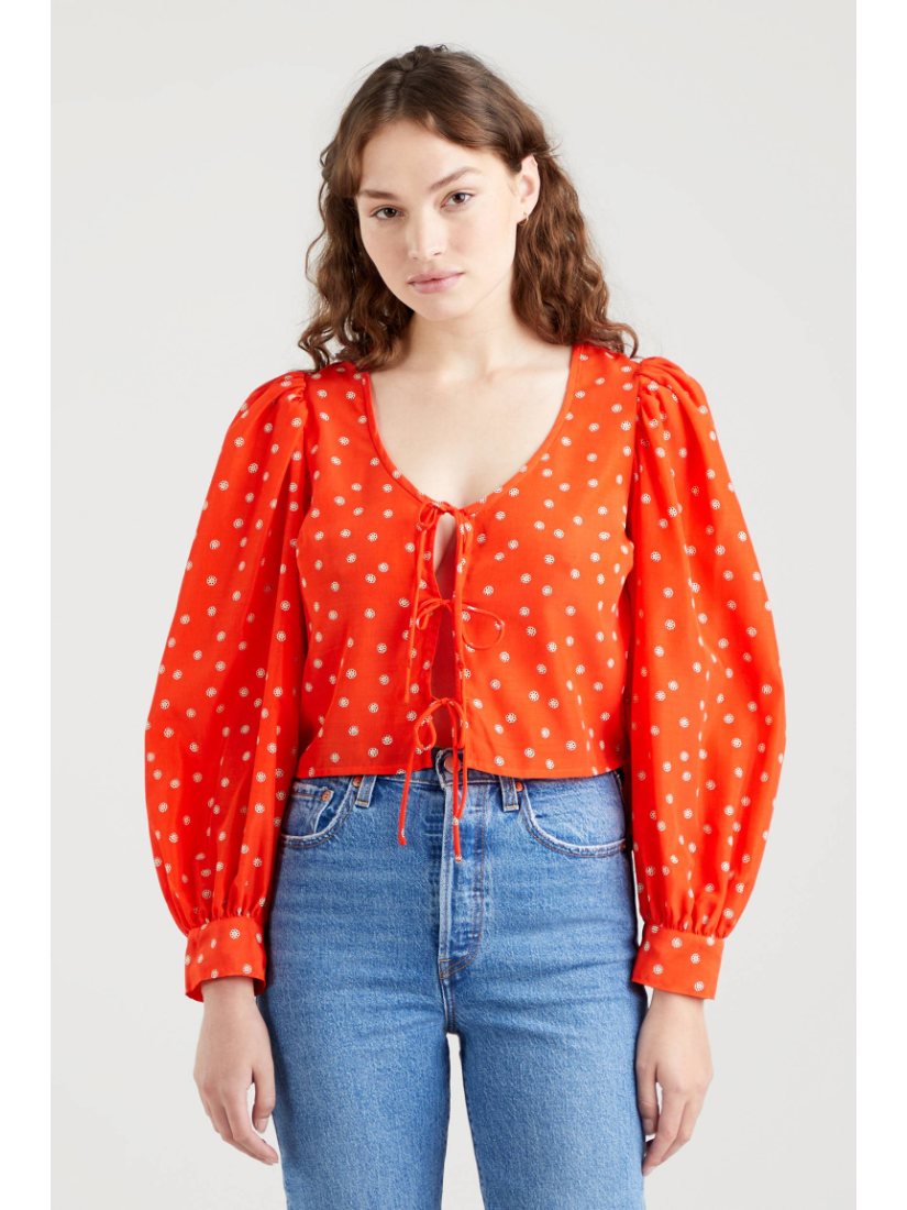 Fawn Tie Blouse