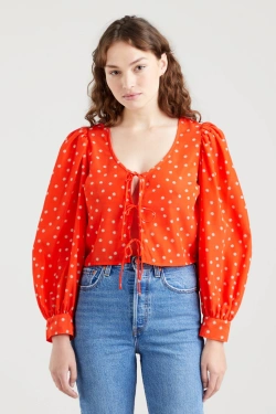 Fawn Tie Blouse