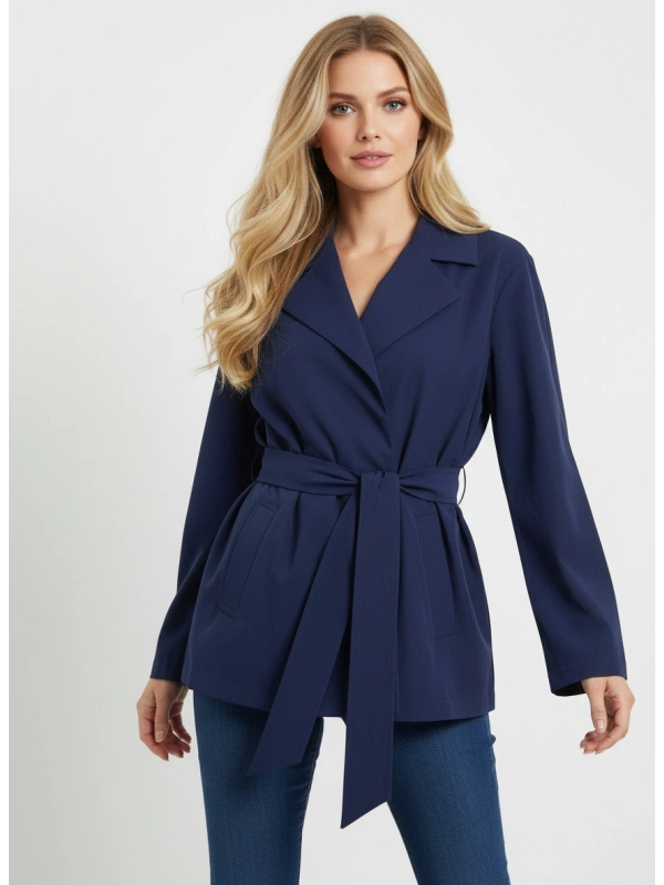 VIFINA TIE BELT JACKET