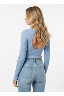 VIEVA O-NECK BACK DETAIL Sweater