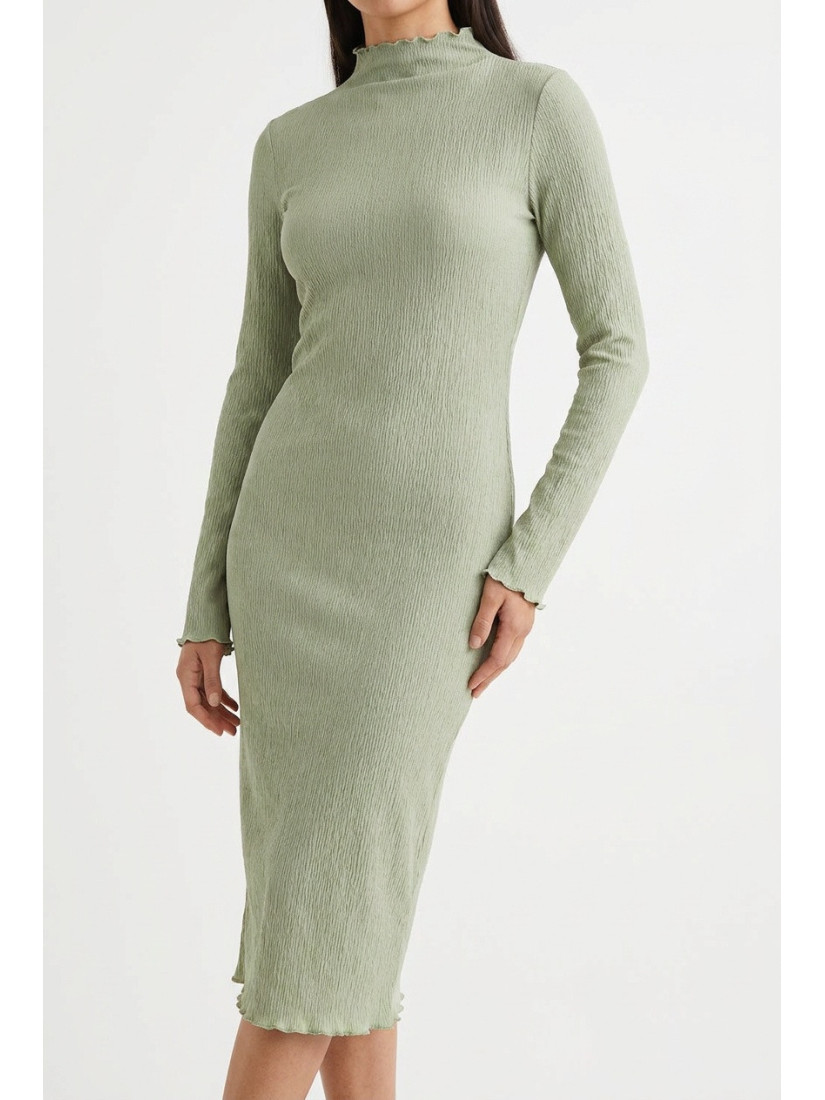 PCLALIMA LS MOCK NECK MIDI Dress