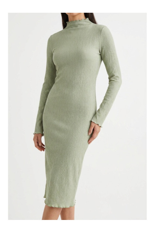 PCLALIMA LS MOCK NECK MIDI Dress