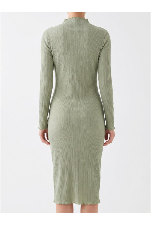 PCLALIMA LS MOCK NECK MIDI Dress