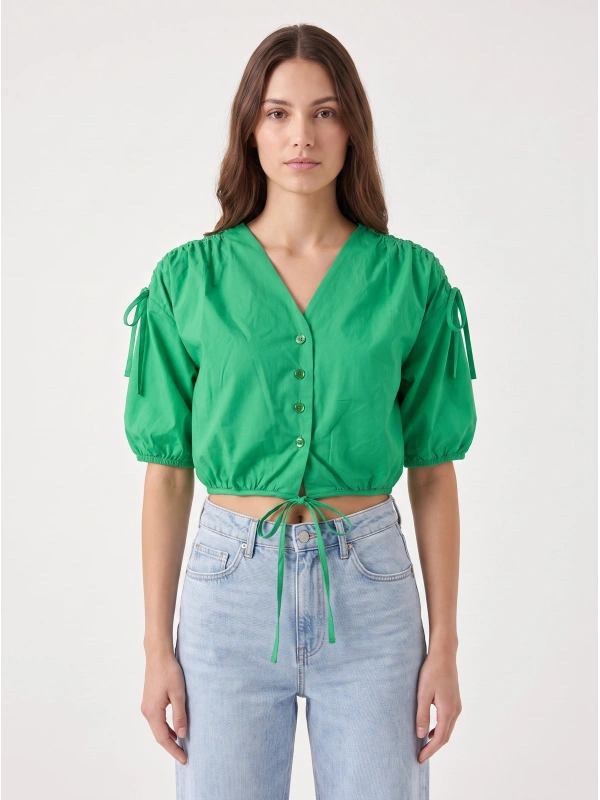 CORBETTA V28 VERDE FELCE Blouse