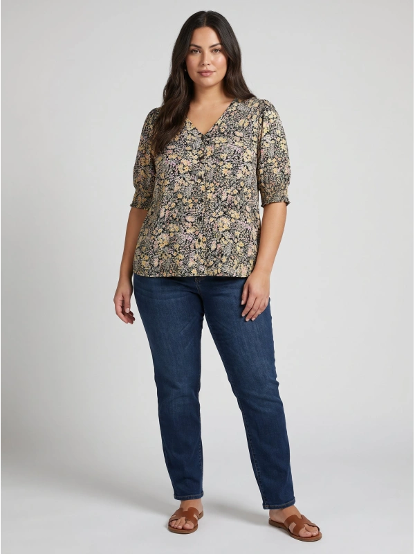 ONCFREDERIKKE SS V-NECK Top