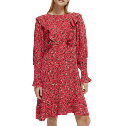 Ruffled long-sleeved mini  Dress