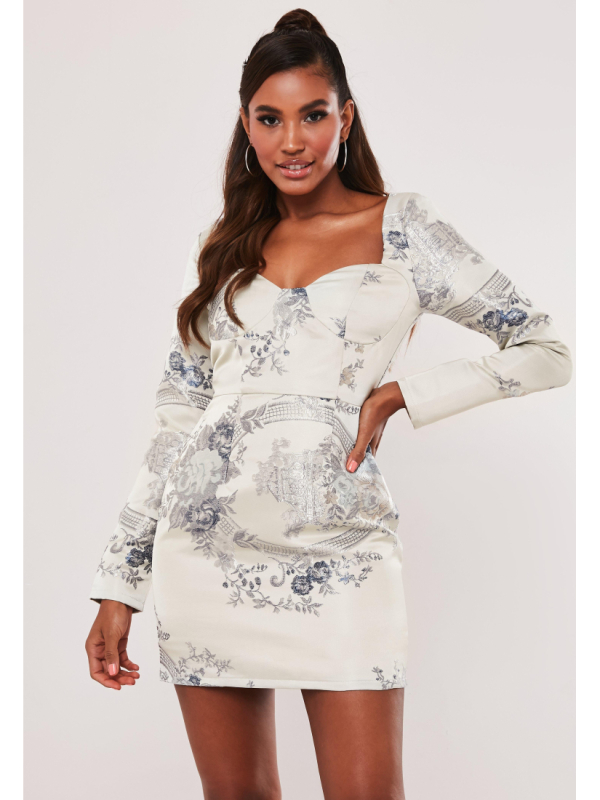 FLORAL MINI DRESS - Shift dress (small defect)